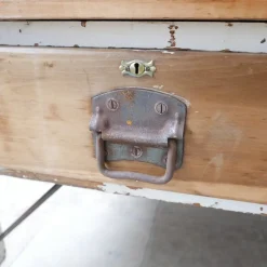 Pamono Antique Bakers Prep Table in Wood><noscript><img width=