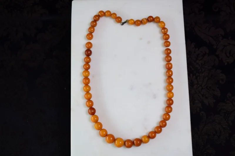 Best Pamono Antique Baltic Amber Choker Necklace, 1940s