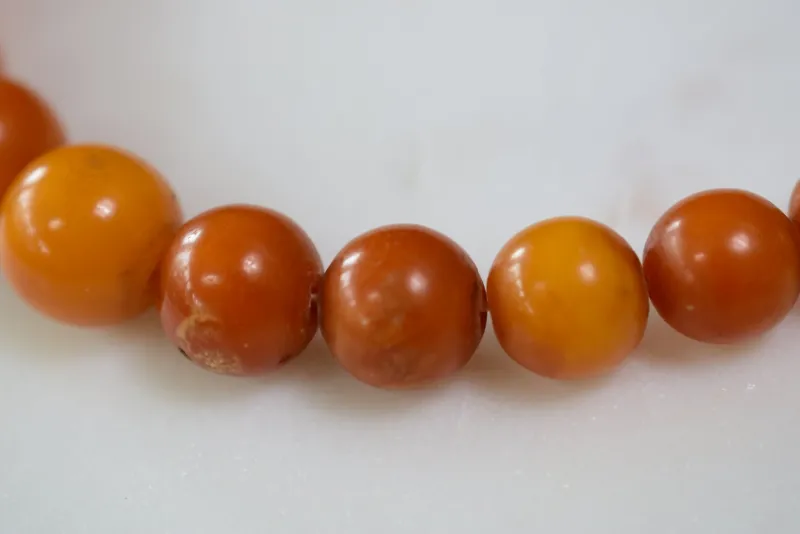 Best Pamono Antique Baltic Amber Choker Necklace, 1940s