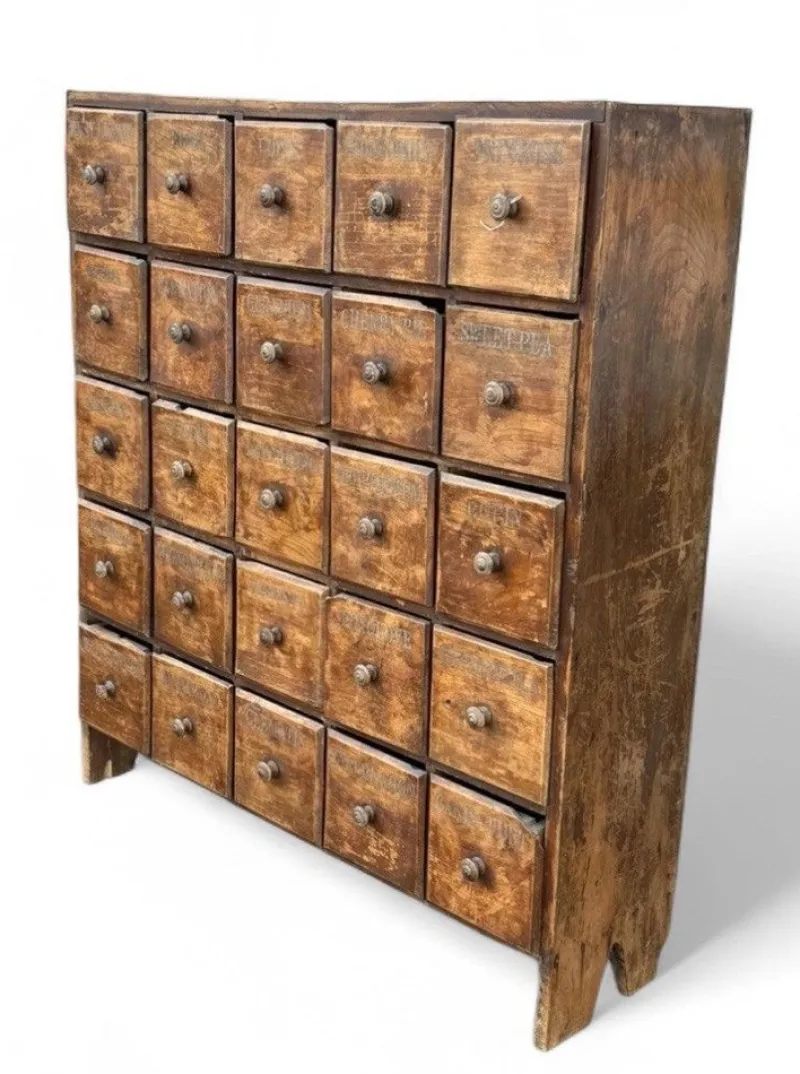 Pamono Antique Bank of Shop 25 Drawers> Dressers, Commodes & Chests