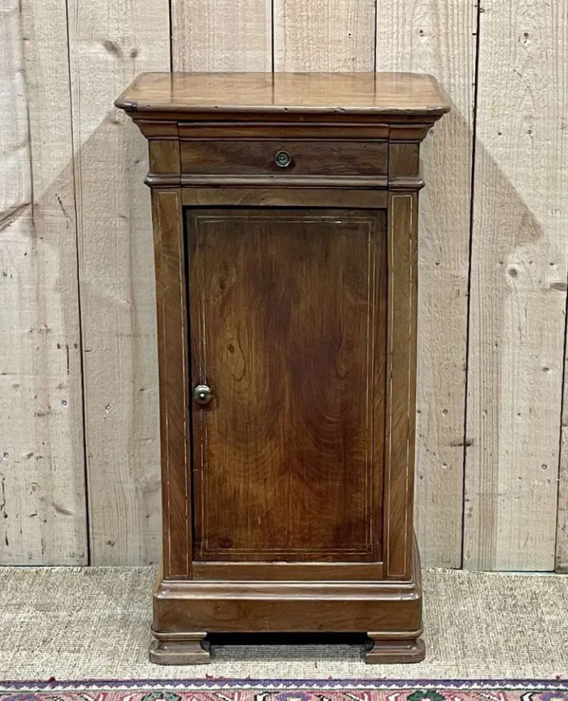 New Pamono Antique Bedside Table in Fruit Wood, 1890s