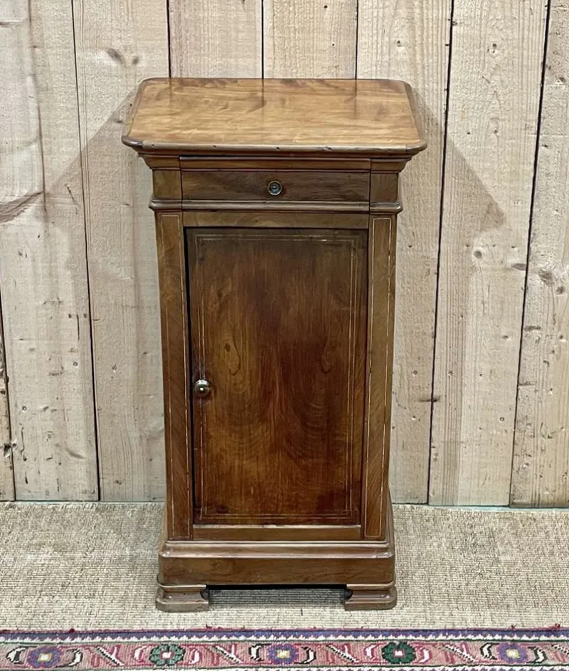 New Pamono Antique Bedside Table in Fruit Wood, 1890s