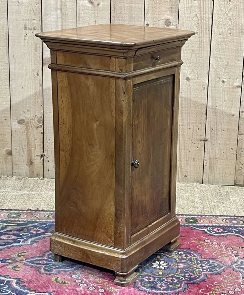 New Pamono Antique Bedside Table in Fruit Wood, 1890s
