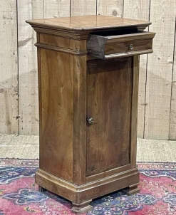 New Pamono Antique Bedside Table in Fruit Wood, 1890s