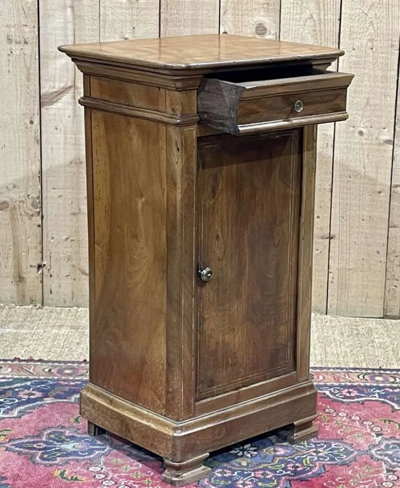 New Pamono Antique Bedside Table in Fruit Wood, 1890s
