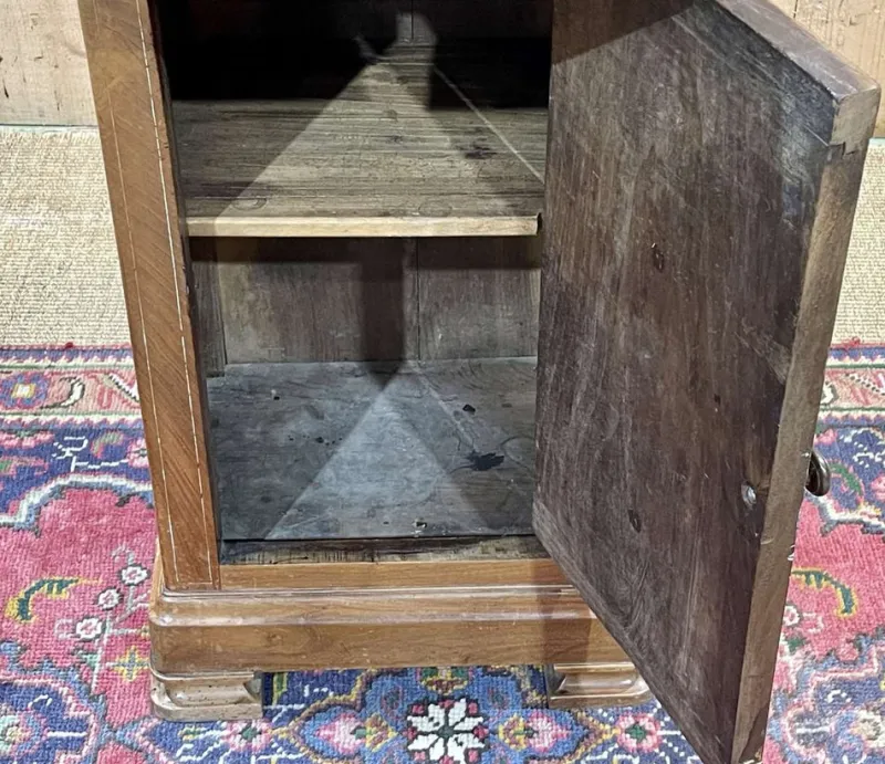 New Pamono Antique Bedside Table in Fruit Wood, 1890s