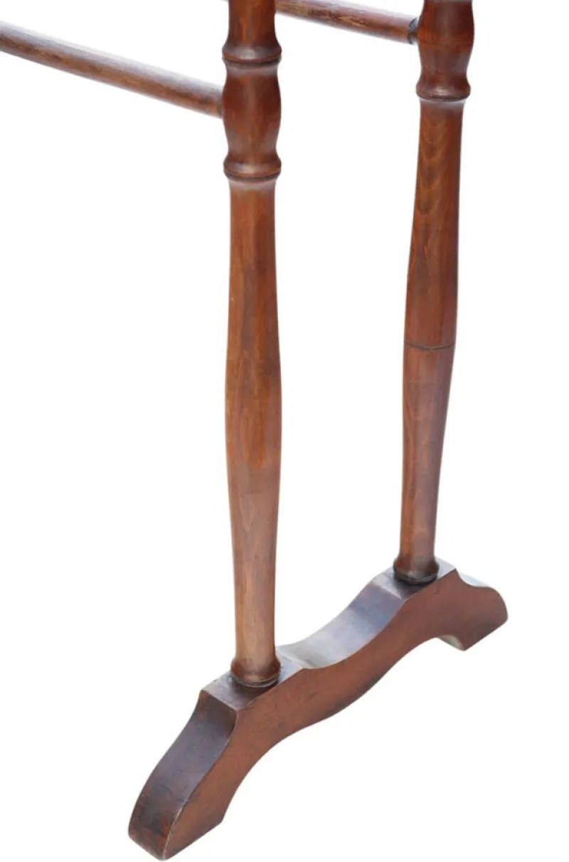Outlet Pamono Antique Beech and Pine Towel Rail Stand in Pine and Beech, 19th Century