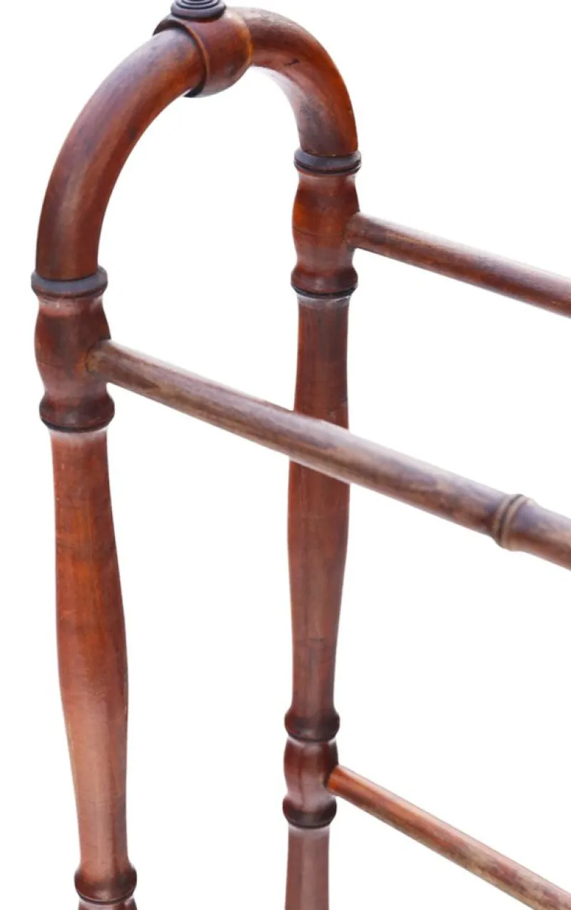 Outlet Pamono Antique Beech and Pine Towel Rail Stand in Pine and Beech, 19th Century