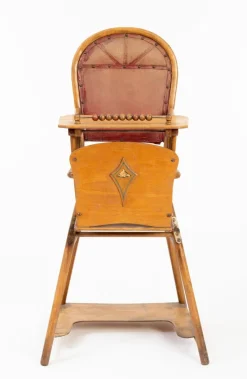 New Pamono Antique Beechwood Children's Chair, 1910s