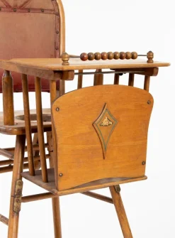 New Pamono Antique Beechwood Children's Chair, 1910s