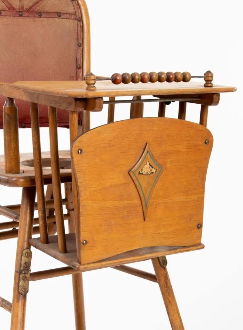 New Pamono Antique Beechwood Children's Chair, 1910s