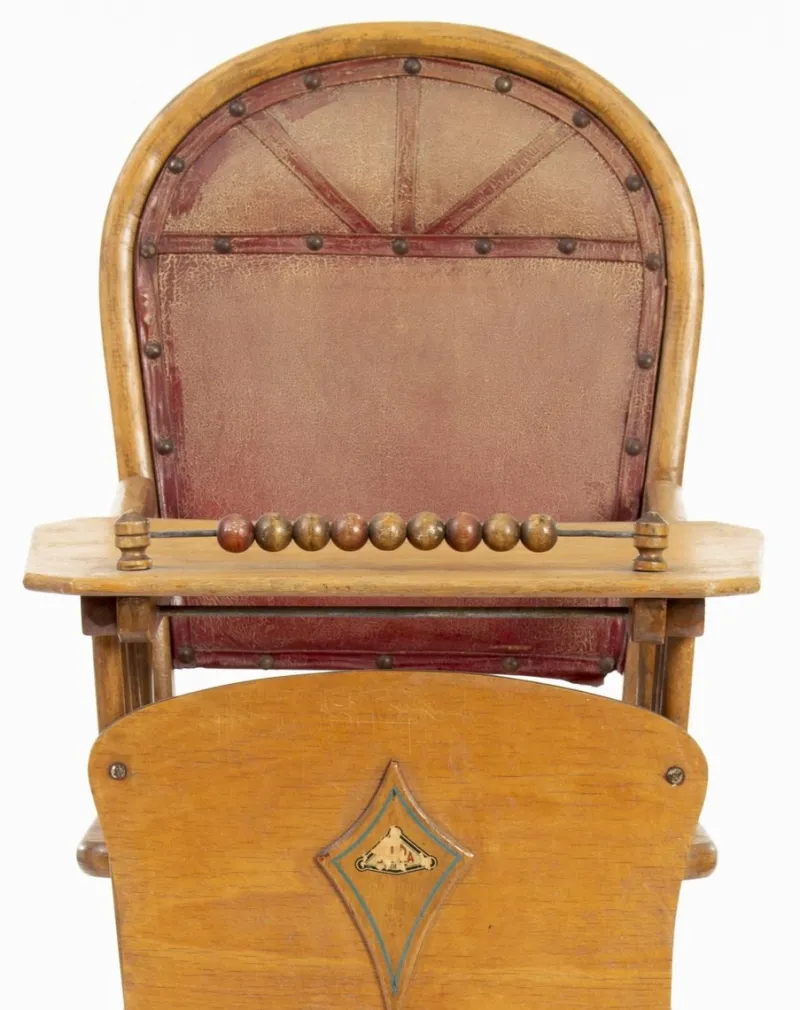 New Pamono Antique Beechwood Children's Chair, 1910s