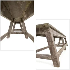 Outlet Pamono Antique Bench in Patinated Wood