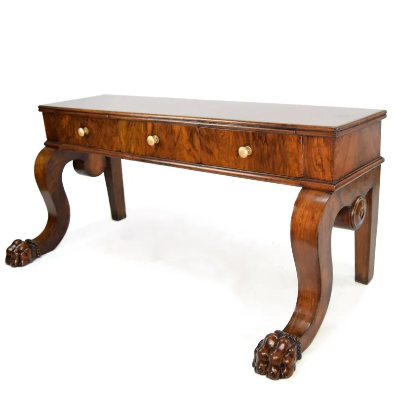 Pamono Antique Bench with Lions Paw Feet, 1890s> Benches