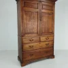 Clearance Pamono Antique Berners Street Linen Press Cabinet in Light Oak from Howard & Son's, 1800s