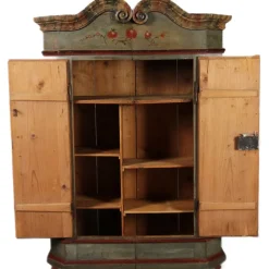 Best Pamono Antique Bevelled Softwood Cabinet, 1800