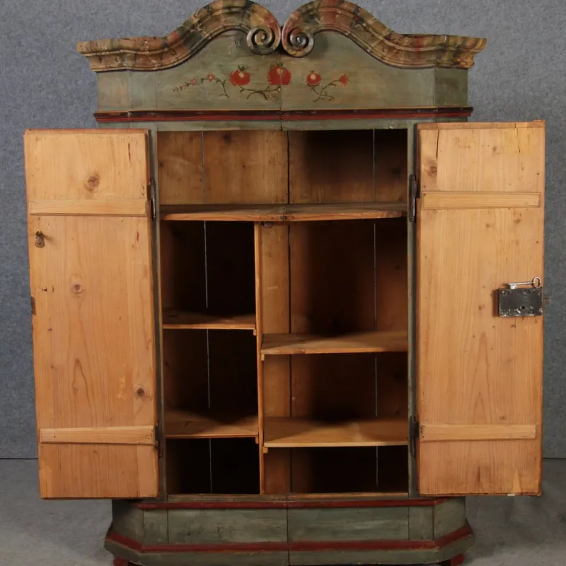 Best Pamono Antique Bevelled Softwood Cabinet, 1800