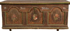 Outlet Pamono Antique Bevelled Softwood Chest, 1900