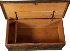 Outlet Pamono Antique Bevelled Softwood Chest, 1900
