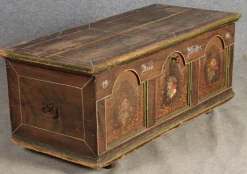 Outlet Pamono Antique Bevelled Softwood Chest, 1900