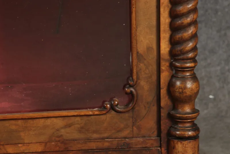 Hot Pamono Antique Biedermeier Display Cabinet in Walnut, 1860