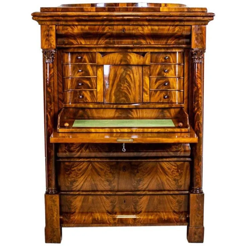 Online Pamono Antique Biedermeier Mahogany Secretary, 1850