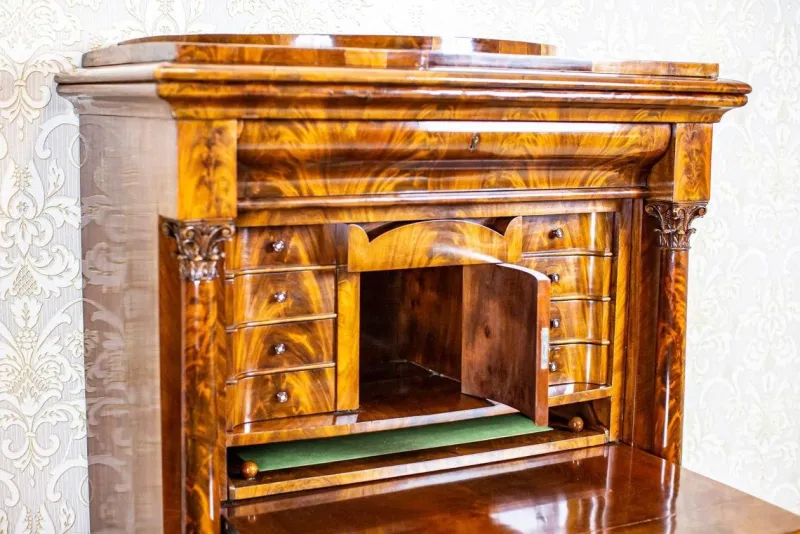 Online Pamono Antique Biedermeier Mahogany Secretary, 1850