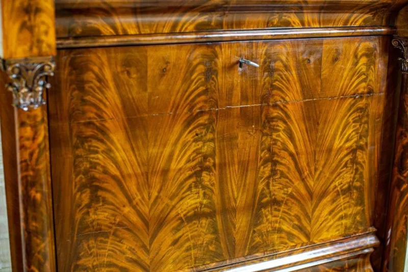 Online Pamono Antique Biedermeier Mahogany Secretary, 1850