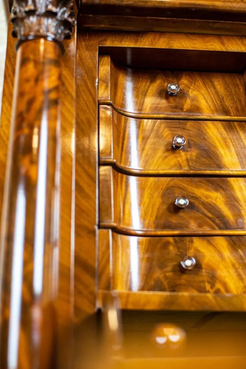 Online Pamono Antique Biedermeier Mahogany Secretary, 1850