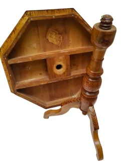Pamono Antique Biedermeier Marquetry Chess Table, 1800s><noscript><img width=