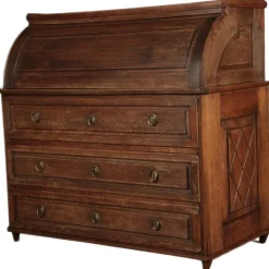 Pamono Antique Biedermeier Secretary in Oak, 1800><noscript><img width=