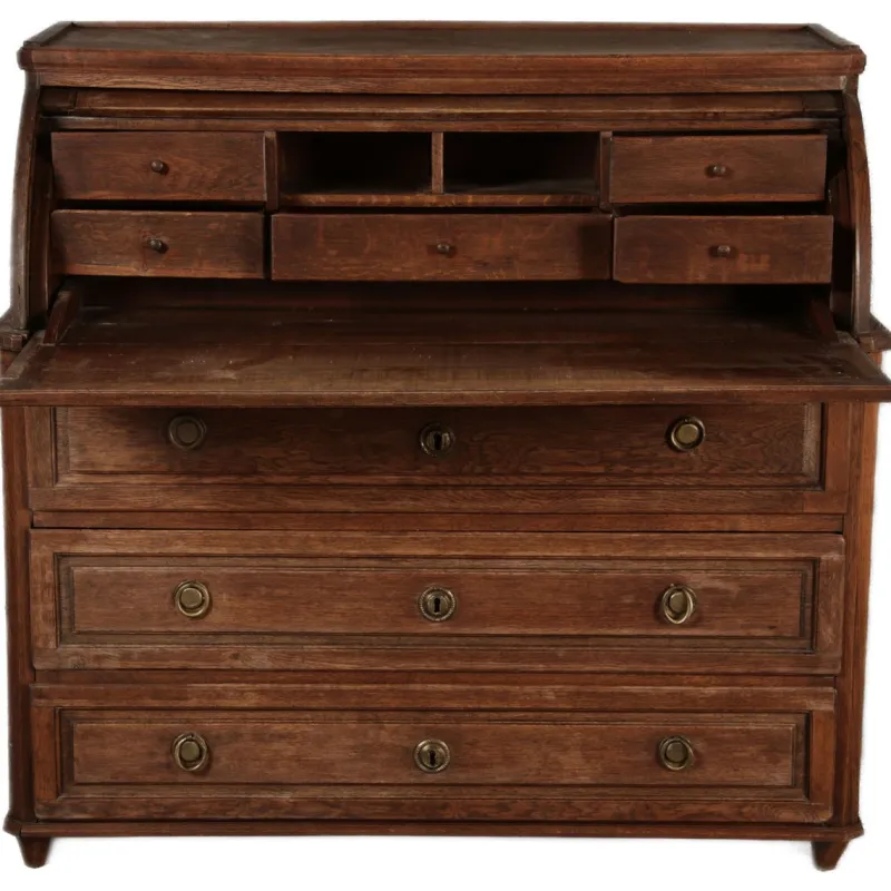 Pamono Antique Biedermeier Secretary in Oak, 1800> Secretaires