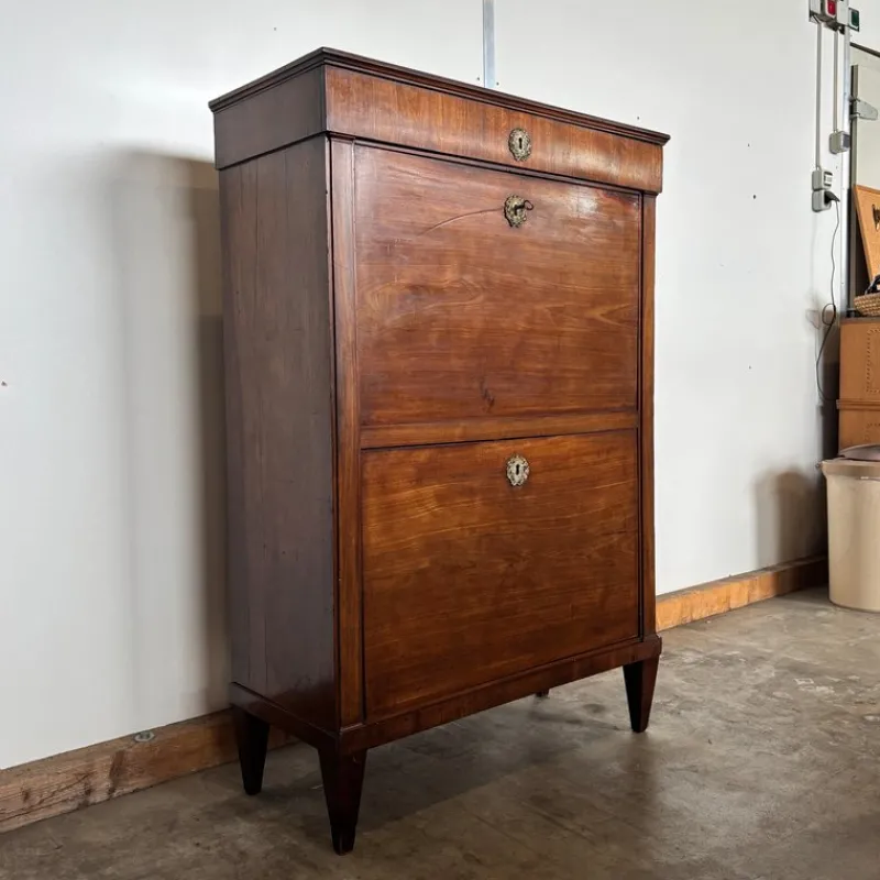 Pamono Antique Biedermeier Secretary in Walnut> Secretaires