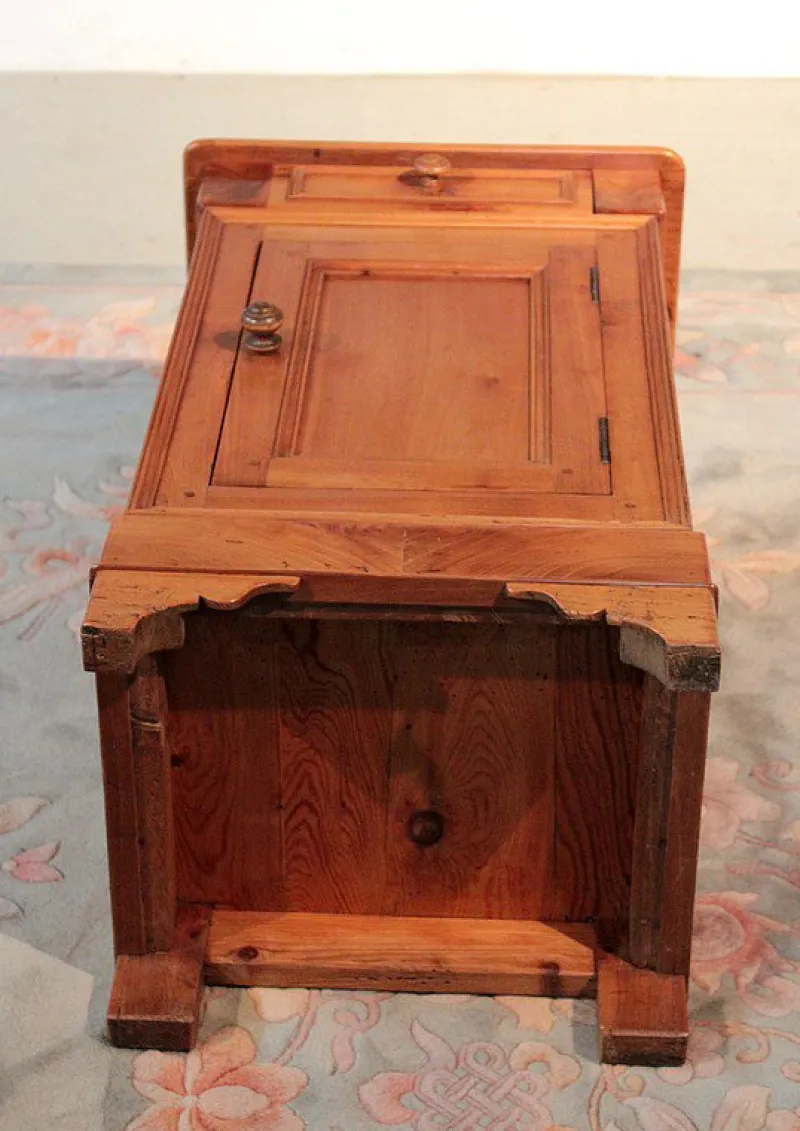 Pamono Antique Birch Nightstand, 1900s