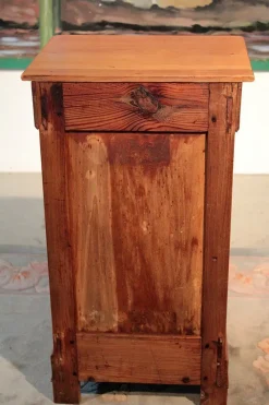 Pamono Antique Birch Nightstand, 1900s