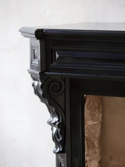 Best Pamono Antique Black Marble Modillion Mantelpiece