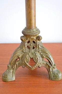 Clearance Pamono Antique Brass Candlestick, 1880s