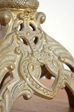 Clearance Pamono Antique Brass Candlestick, 1880s