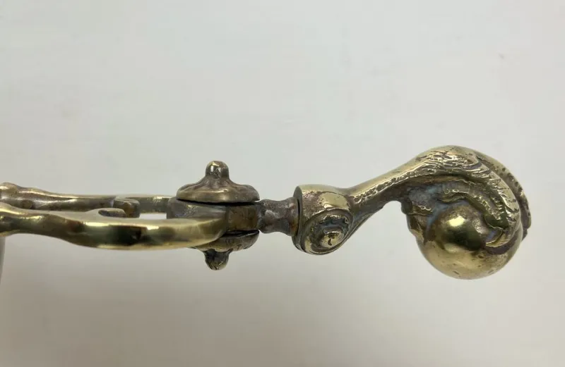 Online Pamono Antique Brass Fire Tools with Eagle Claws, Late 19th Century, Set of 5