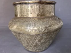 Pamono Antique Brass Planter with Animal Motifs> Planters And Jardiniere