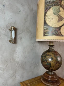 Clearance Pamono Antique Brass Thermometer, 1900s