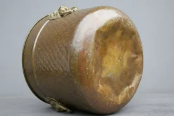 Pamono Antique Brass with Lion Heads Flowerpot><noscript><img width=