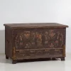 Pamono Antique Bridal Chest with Carved Vegetal Decoration, 1820s> Trunks Crates & Baskets