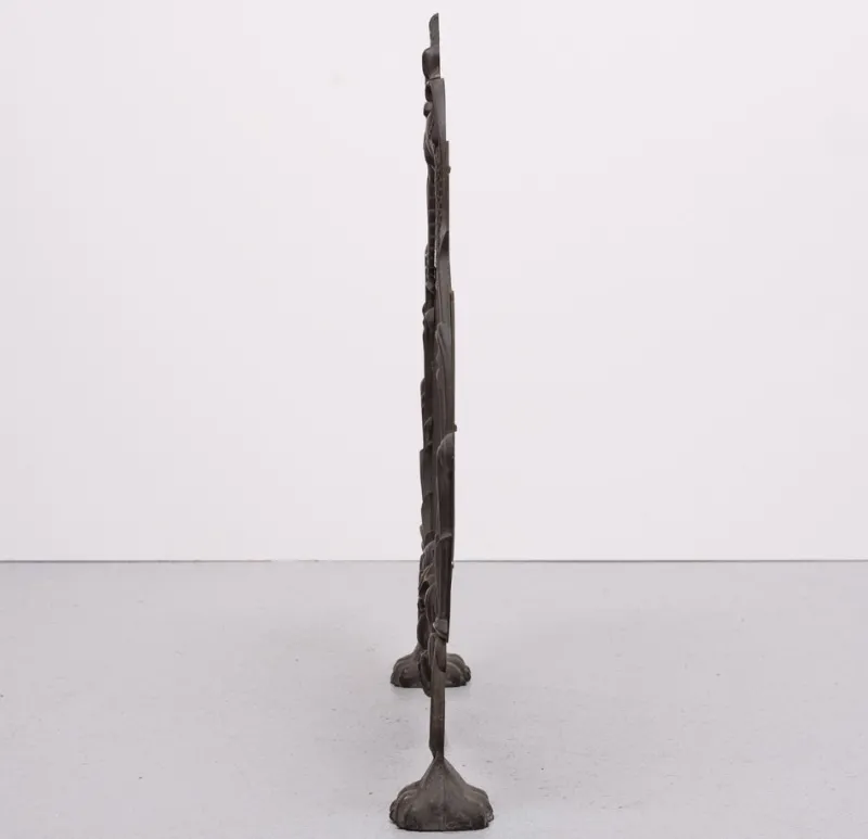 Pamono Antique Bronze Firescreen, England, 1880s