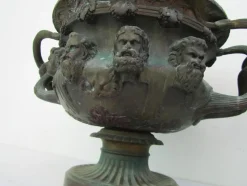 Pamono Antique Bronze Warwick Albani Planters from CD, Set of 2><noscript><img width=