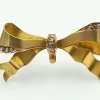 Pamono Antique Brooch in 18-Karat Yellow Gold with Diamonds> Brooches