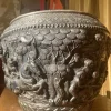 Outlet Pamono Antique Burmese Hand Crafted Silver Bowl, 1800s