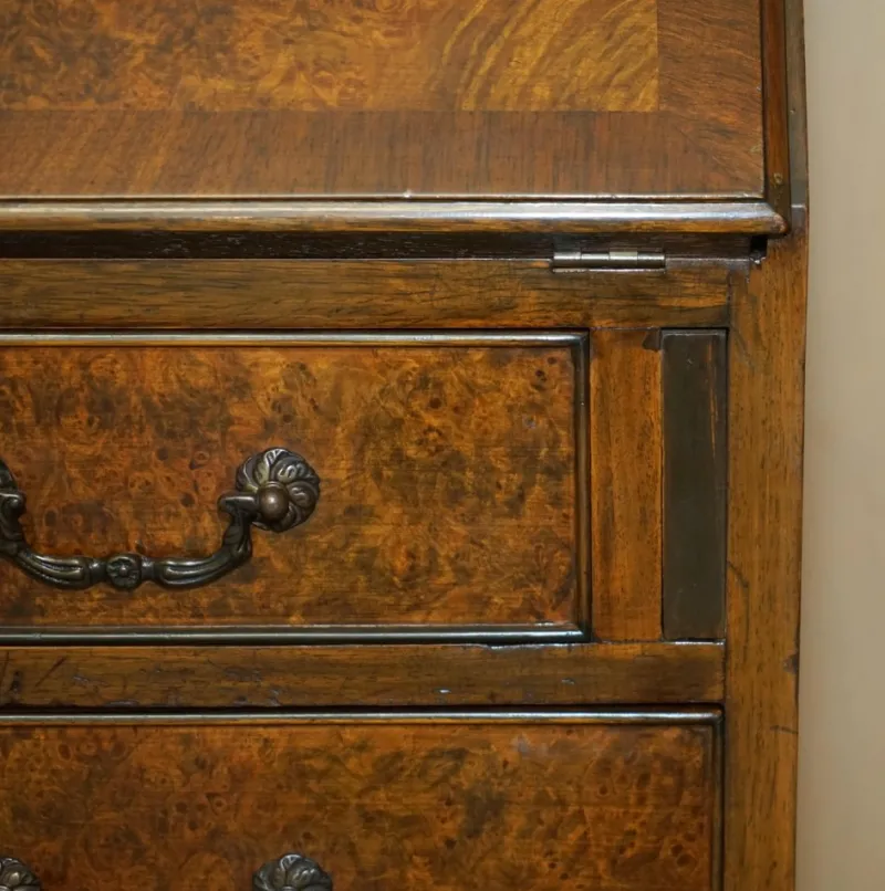 Pamono Antique Burr and Burl Walnut Secretaire, 1900s> Secretaires