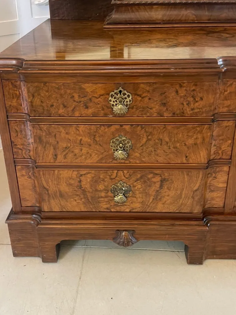 Pamono Antique Burr Walnut Dressing Table, 1920> Dressing Tables