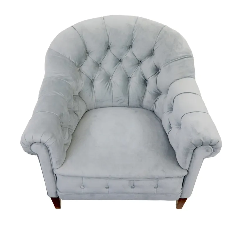 Pamono Antique Buttonback Sofa and Chairs, 1900, Set of 3> Living Room Sets